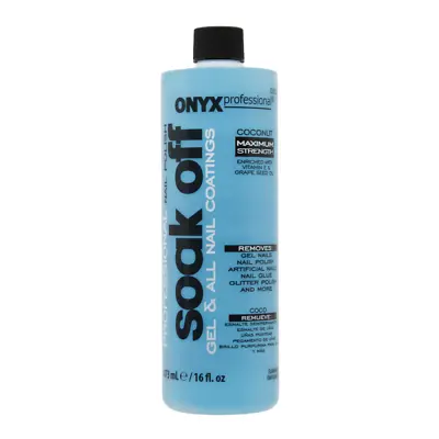 *Onyx Professional Soak Off Gel And Nail Coating Remover 16 Fl Oz. Bottle New** • $5.10