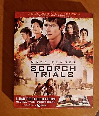 ~ MAZE RUNNER The Scorch Trials BLU-RAY DVD Target Ultimate Fan Edition ~ • $8.95