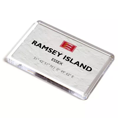 FRIDGE MAGNET - Ramsey Island Essex - Lat/Long TL9505 • £3.99