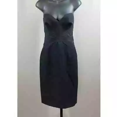 NEW Zac Posen Black Strapless Pencil Cocktail Dress Womens 4 Designer • $149.99
