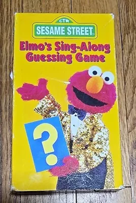 Sesame Street - Elmos Sing-Along Guessing Game (VHS 1996) • $5.99