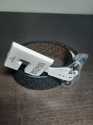NWT 80$ Michael Kors Mens Reversable Belt 551814C  Black/Brown Leather (Sz. M39) • $44.99