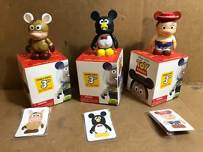 Lot Vinylmation 4 Disney Toy Story JESSIE BULLSEYE WHEEZY WITH BOX AND CARD • $24.99