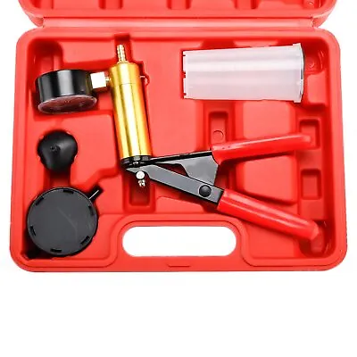 $21.99 • Buy Hand Held Vacuum Pressure Pump Tester Set Brake Fluid Bleeder Bleeding Kit