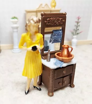 Half (1:24) Scale 1:24 Scale (Half Scale) Dollhouse Wash Stand Dry Sink W/ FREE • $12.50