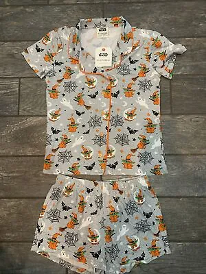 Star Wars Mandalorian Grogu Baby Yoda  Halloween Pajamas Munki Munki Size Small • $40