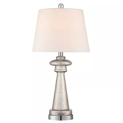 Quoizel Table Lamp 25.5  Round Shade Mercury Glass Q1597T • $51.99