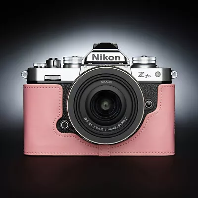 Handmade Vintage Genuine Real Leather Half Camera Case Cover Bag For Nikon Zfc • $80.99