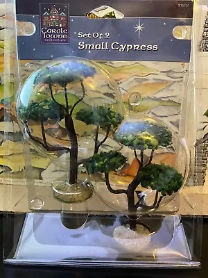 Lemax Carole Towne Collection - Small Cypress Trees (Set Of 2) - 215151 - BNA • $12.50