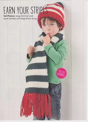 Child's Hat & Scarf Combo~val Pierce Knitting Pattern~magazine Extract • £0.99