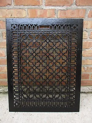 Massive Antique Vtg Victorian Cast Iron Floor Grate Heat Register Ornate (A) • $269.99