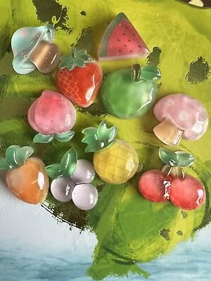 £4.58 • Buy 10Pcs Shoes Accessories DIY Fruits Shoes Buttons Decoration For Croc Charms Gif
