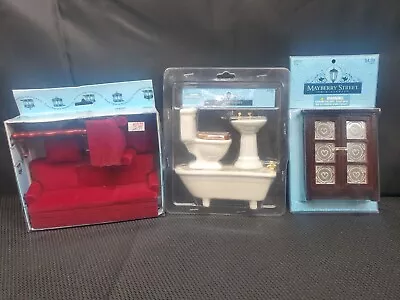 NEW Mayberry Street Miniatures Nook Dining Set Bathroom Set & Pie Safe • $31.20