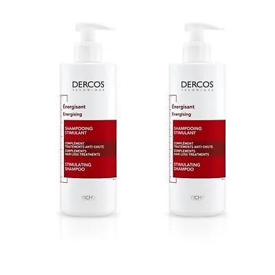 2x Vichy Dercos Energising Shampoo For Hair Loss 400ml 13.5fl Oz. TOTAL 800 Ml. • $39.99