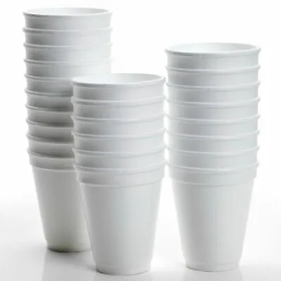 £16.95 • Buy  200 X Disposable Cups Coffee Foam Polystyrene Tea Cups Soft/Hot Drinks 10oz 