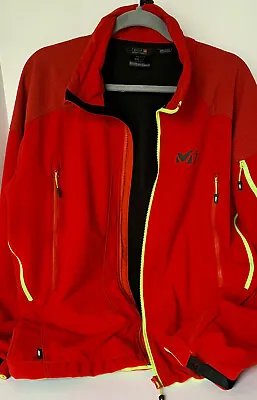 Millet Mountain Windstopper Jacket Mens US Size XL - UK XXL Red/black Interior • $45.99