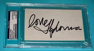 MADONNA Signed INDEX CARD PSA Authenticated & Encapsulated W/ Love Inscription • $3499.95