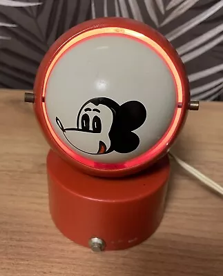 Vintage Soviet Mickey Mouse Table Lamp Funny Soviet Smile 80s • $50