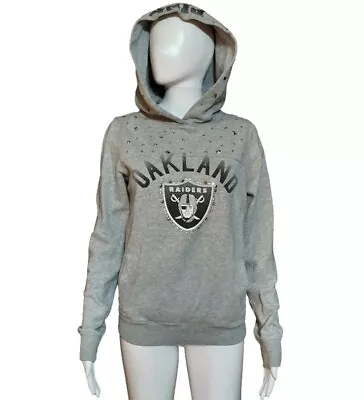 Victoria's Secret Pink Oakland Raiders Bling Studded Rhinestone Hoodie Small • $32