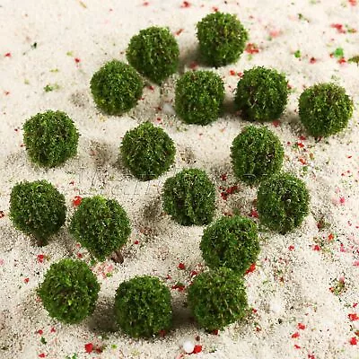 30pcs 35mm Topiary Model Trees Train Diorama Layout Scenery Decor OO HO Scale • £10.31