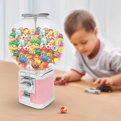 Pink Gumball Machine Coin Bank Big Capsule Toys Candy Dispenser Vending Machine • $92