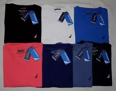 $22.49 • Buy Nautica Men's Active Stretch V-Neck Performance T-Shirts Size M L XL 2XL 3XL New