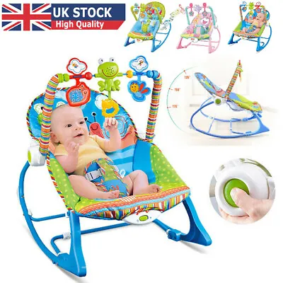 Electric Baby Bouncer Rocker Chair Swing Vibration Musical Infant Toddler Seat • £30.90