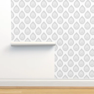 £8.90 • Buy Removable Water-Activated Wallpaper Indian Paisley Decorative Modern Interior