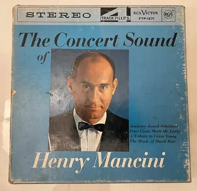 1964 HENRY MANCINI The Concert Sound Of REEL TO REEL TAPE ~ 4 TRACK / 7 1/2 IPS • $18.47