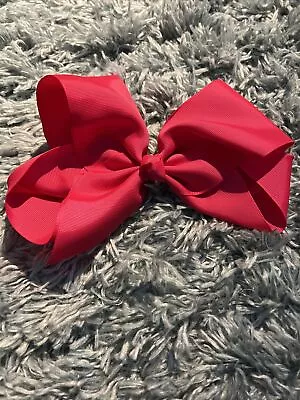 Cheerleading Style Big Chunky Hair Bow Red • £0.99