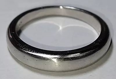 Solid Heavy Platinum Van Cleef & Arpels Wedding Band Ring 7.66 Gms Sz 6.75 Pt950 • $475