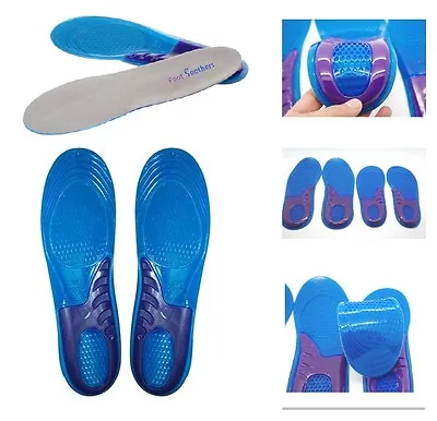 £4.49 • Buy Work Boots Gel Insoles Shoe Inserts Orthotic Arch Support Pads Massaging Feet