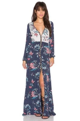 $65 • Buy Tigerlily Iola Maxi Dress In Indigo Size 8