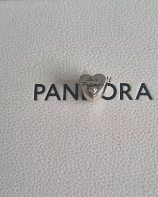 Pandora Silver Best Friends Heart Charm 791727CZ • £7