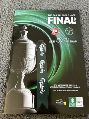 £1 • Buy Scholing V West Auckland Town Fa Carlsberg Vase  Final 10th May 2014