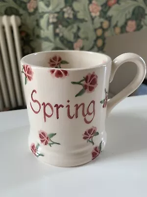 £25 • Buy EMMA BRIDGEWATER Little Pink Roses Personalised “Spring” . 1/2 Pint MUG  Flowers
