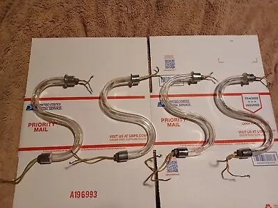 $129.99 • Buy 4 Vintage  Murano Glass Chandelier Arm Lamp Parts With Wires A