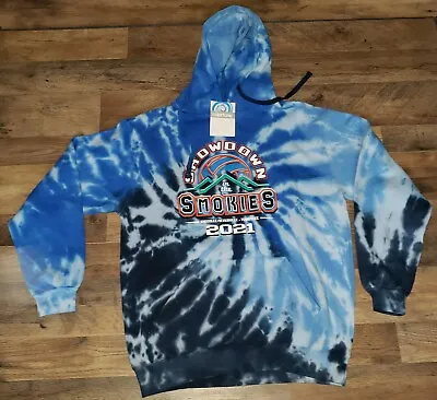 New Tie Dye Hoodie Sweatshirt Showdown In The Smokies Volleyball Size M Blue • $22.88