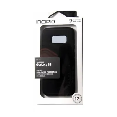 Incipio Dualpro Case For Samsung Galaxy S8 Dual Layer Dlast Black New Sa-823-blk • $29.95