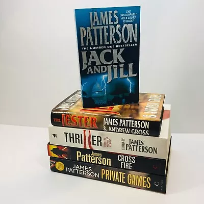 5 X James Patterson Book Bundle Crime Thriller Mix Hardcover Paperback Book • $34.99