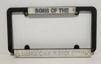 $49.99 • Buy Vintage Sons Of The American Revolution Car License Plate/Tag Frame Holder Metal
