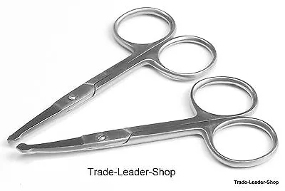 Nail Scissors Cuticle Scissor 2-Pairs Stainless Steel NATRA Baby Nails 9cm Set • $6.99