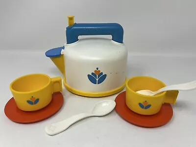 1987 Vintage Fisher Price Play Fun With Food WHISTLING TEA KETTLE Set #2151 • $34.99