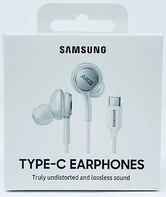 Genuine Samsung USB Type-C AKG Earphones For S23 Ultra S22 S21 Note 20 White • $34.95