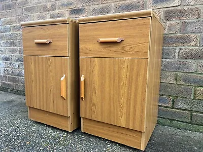 Vintage Pair Mid Century Bedside Cabinets. • £189.99