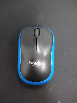 LOGITECH M185 Wireless Mouse + USB Receiver - Blue - No Baterries Included • £9.99