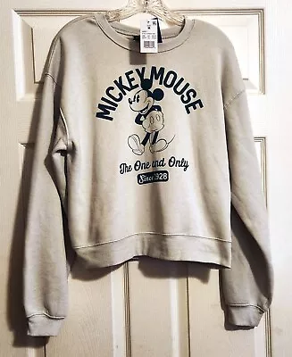 Walt Disney World Grey Mickey Mouse 1928 Sweatshirt Size Medium BRAND NEW W/Tags • $17.99