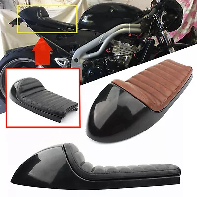 Universal Cafe Racer Seat Retro Seat Pan Base Vintage Cushion Scrambler Saddle • $118.77