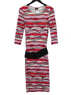 Miss Sixty Women's Midi Dress S Multi Viscose With Elastane A-Line • £37.30