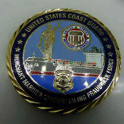 United States Coast Guard Merchant Mariner Credentialing Fraud Challenge Coin • $48